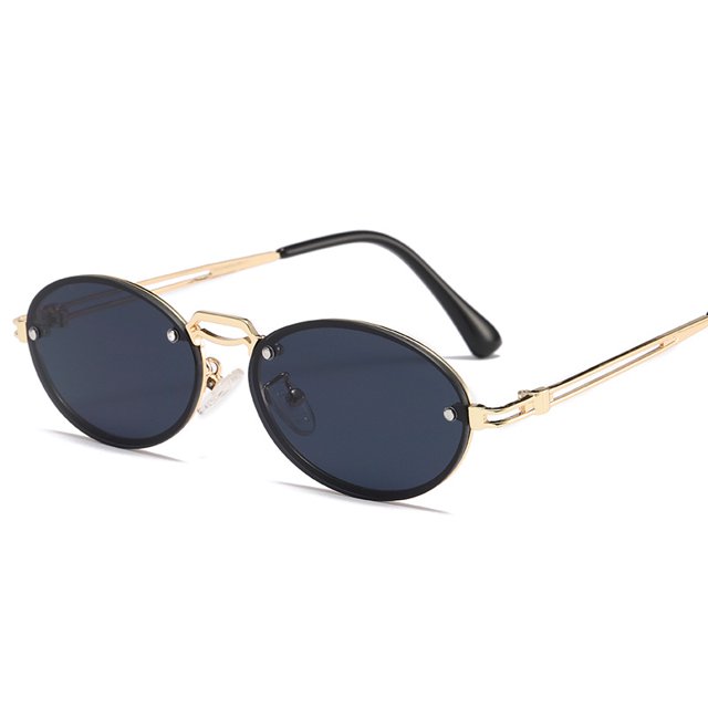 Gafas de sol de moda para hombre, gafas de personalidad para mujer, gafas de sol ovaladas con protección UV para el océano