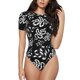 thumbnail image 1 of Balery Snake Body de cuello redondo de manga corta para mujer Tops de manga corta Tops básicos-XX-Large, 1 of 7