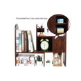 thumbnail image 2 of Adjustable Desktop Shelf Countertop Bookshelf Bookcase Wood Desk Organizer Office Supplies and Accessories Storage Display Rack, Black&Brown&Dark Gray, 2 of 4