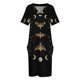 thumbnail image 4 of Death Head Maths Night vestido de bolsillo suelto para mujer vestidos de novia, 4 of 7