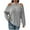 Gray, variant on GigrtiJin Women's Cold Shoulder Sweatshirt Ribbed Knit Long Sleeve Crewneck Pullover Tops Fall Fashion Casual Blouse