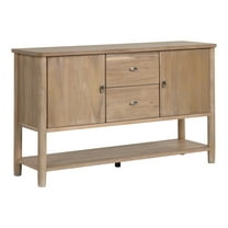 Furniture of America Parpel Transitional 59" Server with 2-Drawer and 5-Shelf,Natural