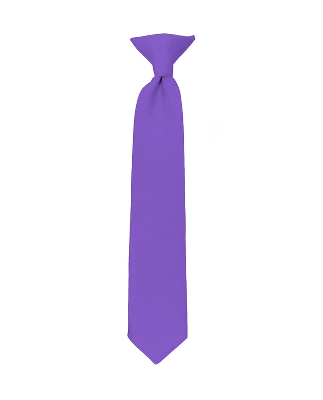 NYfashion101 Boy's Solid Clip on Tie Purple Walmart Canada