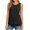 *Black, variant on VBVC Women's Cotton-Linen Layered Hem Tank Top , Ladies' Sleeveless Crew Neck Casual Blouse , Summer Flowy Loose Tunic Top For Women,Black,S-2XL