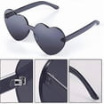 thumbnail image 3 of Protective Glass Transparent Gray - Heart-Shaped Sunglasses Party Glasses, 3 of 4