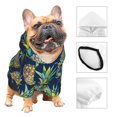 thumbnail image 3 of Balery Colorful Pineapples Sudadera con Capucha para Perros Pequeños – Ropa para Mascotas, Disfraz para Perros y Gatos, Ideal para Fiestas y Cosplay-Medium, 3 of 7