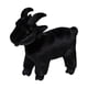 thumbnail image 4 of Peluche de animal decorativo, juguete suave de dibujos animados, compañero de juegos para el sofá del niño, recuerdos de la habitación negro y M, 4 of 9