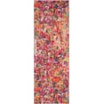 thumbnail image 2 of Unique Loom Champagne Chromatic Rug , 2' 2" x 6' 0" , Magenta, 2 of 6