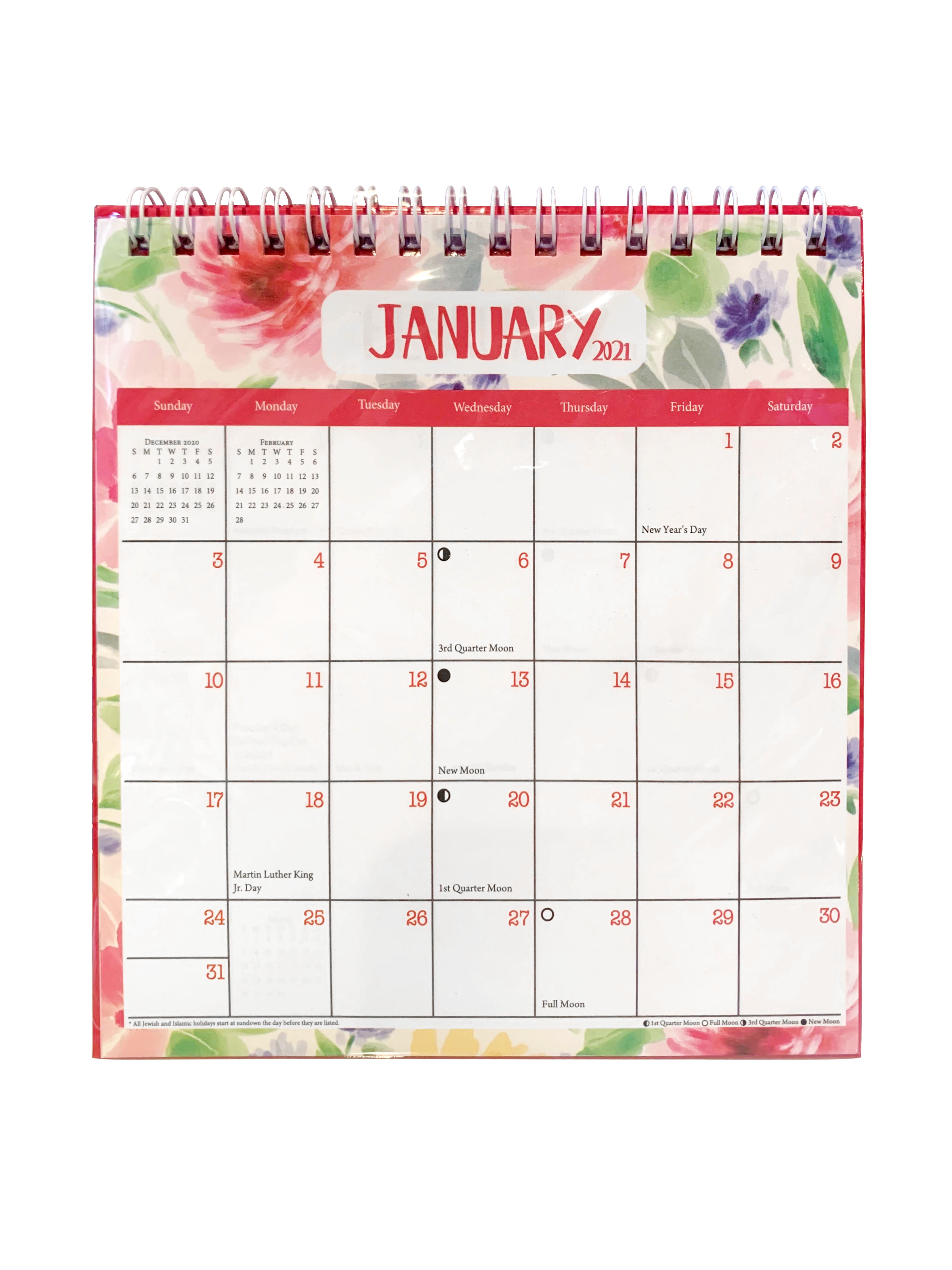 small desktop calendar 2021