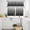 Black, variant on Teal Green Ombre Kitchen Curtains Sets for Windows 36 Inch Length, Contemporary Gradient Abstract Art Rod Pocket Window Treatments Tier Curtains and Valances Set for Bedroom/Bathroom