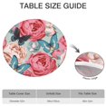 thumbnail image 6 of Round Fitted Tablecloth with Elastic Edges Fits 45"-52" Round Tables Pioneer Colorful Floral Waterproof Table Cover Washable Indoor and Outdoor for Party Kitchen Dinner Banquet Patio Picnic, 6 of 7