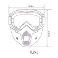 thumbnail image 3 of Tactical Skull Mask Full Face Mask, Suitable for Halloween Role-Playing Airsoft Paintball and CS War Game Protective Net Mask, 3 of 5