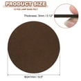 thumbnail image 2 of Uxcell 9.5 Inch Diameter Lamp Base Felt, 12Pack 3mm Thickness Round Soft Adhesive Felt, Coffee, 2 of 7