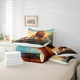 thumbnail image 5 of 7 Piece Lion Comforter Set Twin with Sheets,Wild Safari Animals Bed in a Bag Jungle Decor for Home,Wildlife Animal Print Bedding Set with Fitted Sheet,Flat Sheet,Pillowcases & Shams, 5 of 5