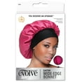 thumbnail image 2 of (3 pack) Evolve Satin Wide Edge Bonnet Fuchsia, 2 of 7