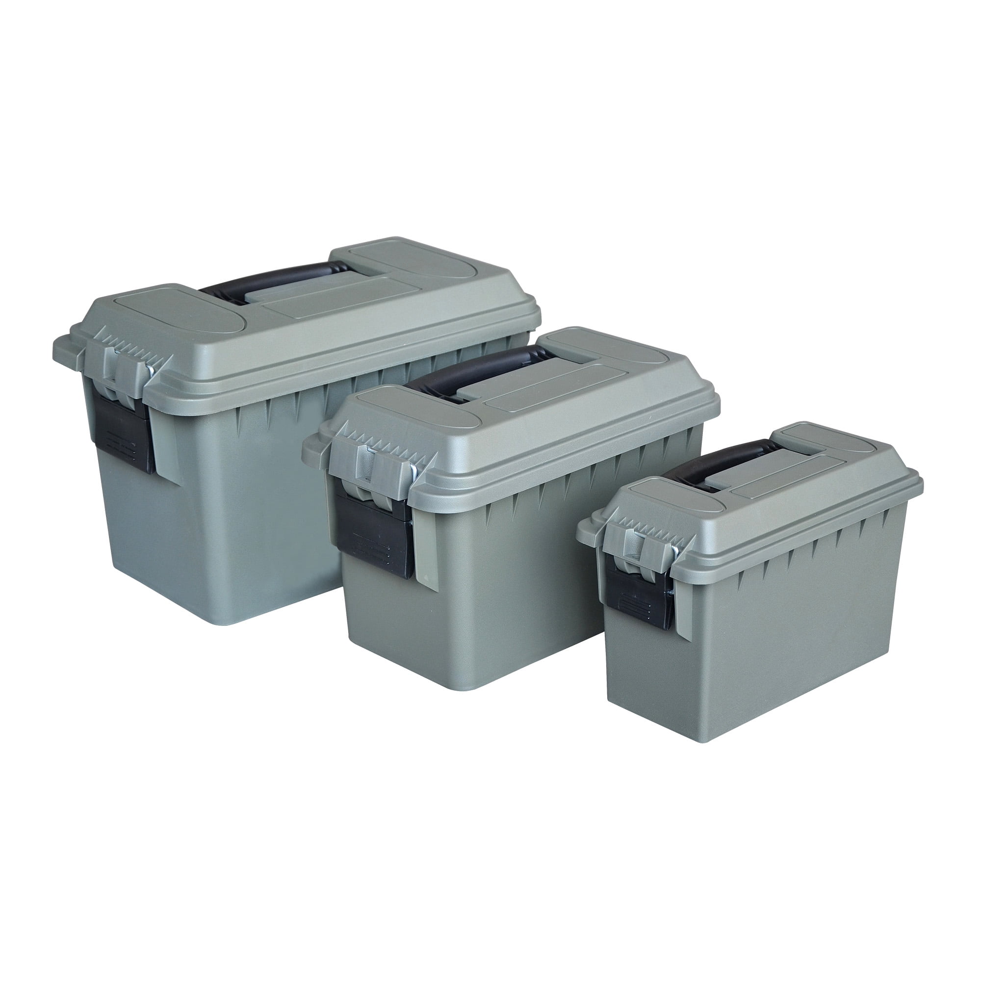 Magnum 3 Piece Plastic Ammo Box Set, .30 Cal, .50 Cal & Fat .50 Cal