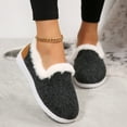 thumbnail image 5 of YLYL Women's Winter Loafer Soft Plush Fur Lined Classic Comfy Non-Slip Indoor Outdoor Walking Snow Boots, 5 of 9