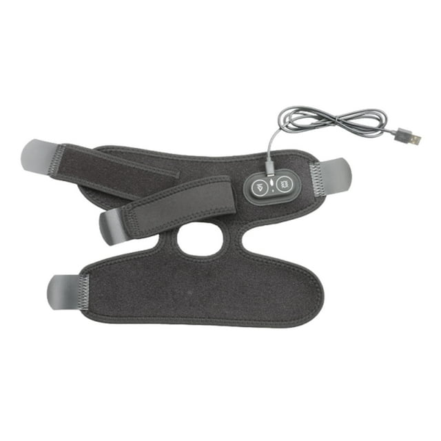 Yhmxh Correa de soporte de tobillo con calefacción, control de temperatura de fibra de carbono de 5 V y muñequera de compresión caliente para el tobillo.