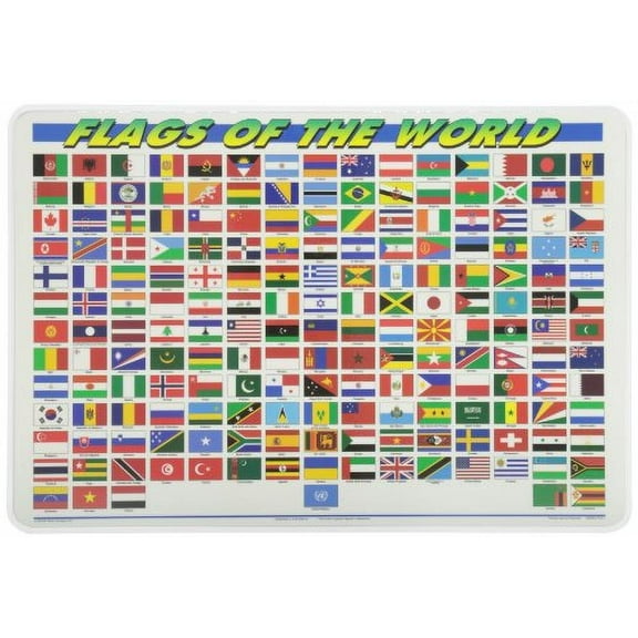 Painless Learning Flags of The World Placemat