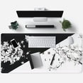 thumbnail image 4 of Cherry Blossom XXL Mouse Pad, Large Anime Desk Mat, Black and White, Polyester, 31.5x15.7in, Non-Slip Base, Stitched Edges, Gaming Mouse Pad Mat, 4 of 6