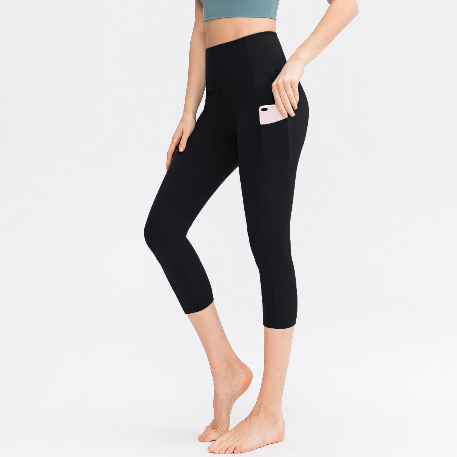 Suzicca Women Yoga Legging Capris with 