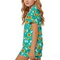 thumbnail image 6 of Odeerbi Toddler Boys Girls Halloween Pajamas Notched Lapel Short Sleeve Shirt Shorts Pajama Sets, 6 of 7