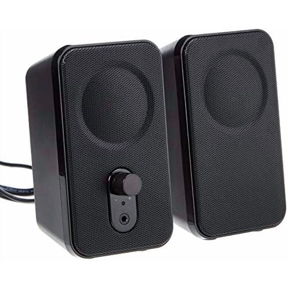 Computer Speakers for Desktop or Laptop PC, AC-Powered (US Version), Black