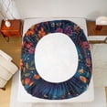 thumbnail image 5 of Feelyou Rustic Owl Flower Twin Sheet Sets, Mystic Hippie Galaxy Bedding, 3 Pieces, 5 of 7