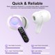 thumbnail image 2 of Auriculares inalámbricos BESNOOW Bluetooth 5.4 HiFi Stereo Púrpura, 2 of 7