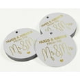 thumbnail image 3 of Inkdotpot Gold Foil Paper Hang Tags Hugs & Kisses From The Wedding Favor Tags 50 Pieces, 3 of 6