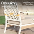 thumbnail image 5 of MF Studio 5-Seater Patio Conversation Set Metal Outdoor Furniture with Fixed Chair Sofa Beige, 5 of 10