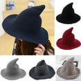 thumbnail image 2 of Modern Witch Hat Made From Fashionable Sheep Wool Halloween Witch Hat, 2 of 5