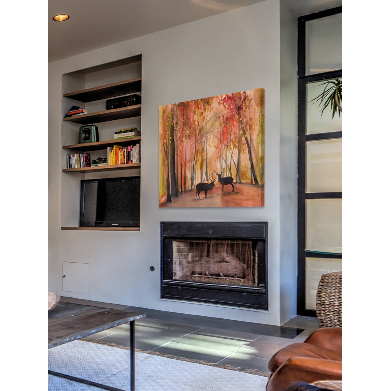 "Autumn Moose" Painting Print on Wrapped Canvas