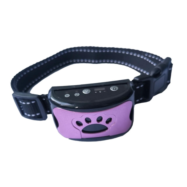 Colr de dridos de perro Humane USB recargable ultrasónico Stop , antidridos, para mayoría perros Dispositivo de control de , púrpura Violeta Yuyangstore Collar de entrenamiento de ladridos
