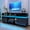 Black-70", variant on ChVans LED TV Stand for up to 80" TVs with Power Outlet, Modern Tall Entertainment Center with Storage, High Gloss Gaming TV Media Console with 2 Storage Cabinets for Living Room, Bed Room