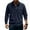 Navy#01, variant on Yteetum Men's Corduroy Polos Shirts Oversized Lapel Quarter Button Long Sleeve Golf T Shirts Top Mens Casual Solid Plus Size Turndown Collar Loose Classic Athletic Tee Shirt with Pocket Spring Clothe