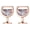 Rose, variant on Sterling Wine Glasses Earrings with crystals
