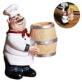 thumbnail image 3 of Estatuilla decorativa , soportes pa palillos de , adorno coleccionable, tesanía de cocina, chef de cocina pa tienda, servicio de , Cocinero perfecl Figurilla de chef, 3 of 7