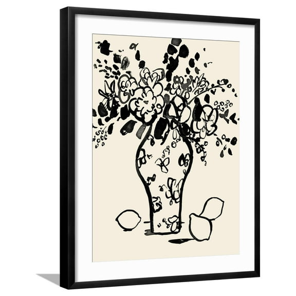 Art.com Matisse's Muse Still Life I Art Print by Victoria Barnes, Black Frame Wall Art, 23" x 29"