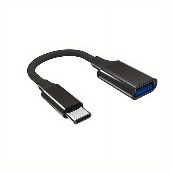 CNKOO Type-C Male to USB-A Female OTG Adapter Cable - USB C to USB 3.0 Converter - Compatible with Type C & USB Ports Series Phone & Smarts (Black Sliver) ZZZ