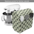 thumbnail image 2 of Geometric Stand Mixer Cover, Repeated Diagonal Squares and Triangles, Kitchen Appliance Organizer Bag Cover with Pockets, 5 Quarts, Pale Green Reseda Green, by Ambesonne, 2 of 4
