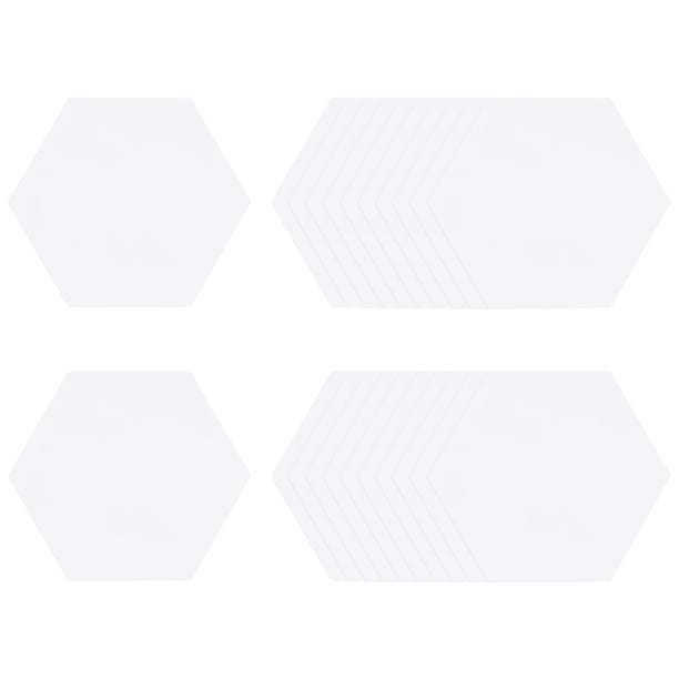 100 Cuenta Inglés Papel Empalme Hexagonal 26mm Formas Papel Acolchado Plantillas Retazos Inglés Papel Embalaje Suministros para Acolchado Costura Bricolaje Artesanía