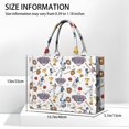 thumbnail image 3 of Large Capacity Tote Bag,White Baseball Fun Club Pattern Handbag Fashion Luxury Tote Bag,15.7"x13"x 5.1" Inches,Laptop Compatible, 3 of 6