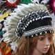 thumbnail image 4 of Jumpingount Tocados de disfraces para adultos, fiestas temáticas y festivales, accesorios de fotografía, diadema Accesorio para el cabello gris 2, 4 of 6