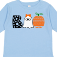 thumbnail image 4 of Inktastic Halloween Boo Cute Ghost and Pumpkin Boys or Girls Long Sleeve Toddler T-Shirt, 4 of 5