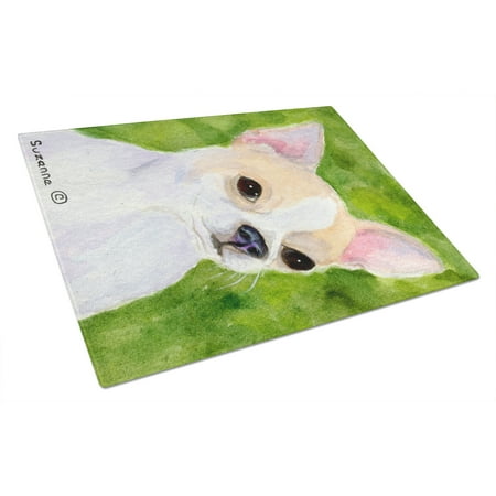 

Carolines Treasures SS8786LCB Chihuahua Glass Cutting Board Large 12H x 16W multicolor