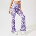 thumbnail image 6 of GZWYHT Wide Leg Pants,Yoga Pants Women,Women'S Water Ripple Yoga Casual Pants Flared Pants Fitness Yoga Pants,Palazzo Pants,Flare Leggings,High Waisted Pants,Purple,4XL, 6 of 6