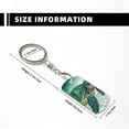 thumbnail image 3 of Uemuo Watercolor Turtle1 Pattern Rectangular Metal Keychain - Durable, Stylish, and Personalized Key Ring for Men and Women,Engraved Keychain,Gift Slim Sturdy Keychain, 3 of 7