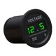 thumbnail image 2 of Voltímetro Digital Pantalla LED de voltímetro digital DC 12V 24V para automóvil, motocicleta, camión (verde) Likrtyny Para estrenar, 2 of 8
