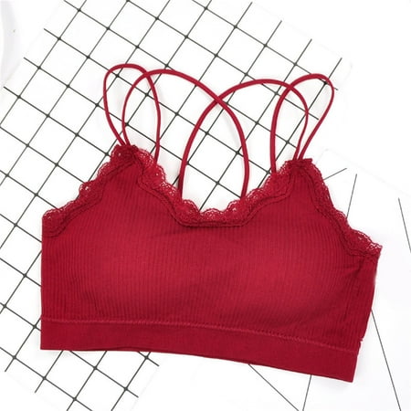 

Cathalem Bra for Women Pack Casual Bra For Women Sexy Sports Bra Tops For Top Fitness Yoga Running Girl One Shoulder Sports Bra Underwear Wine One Size